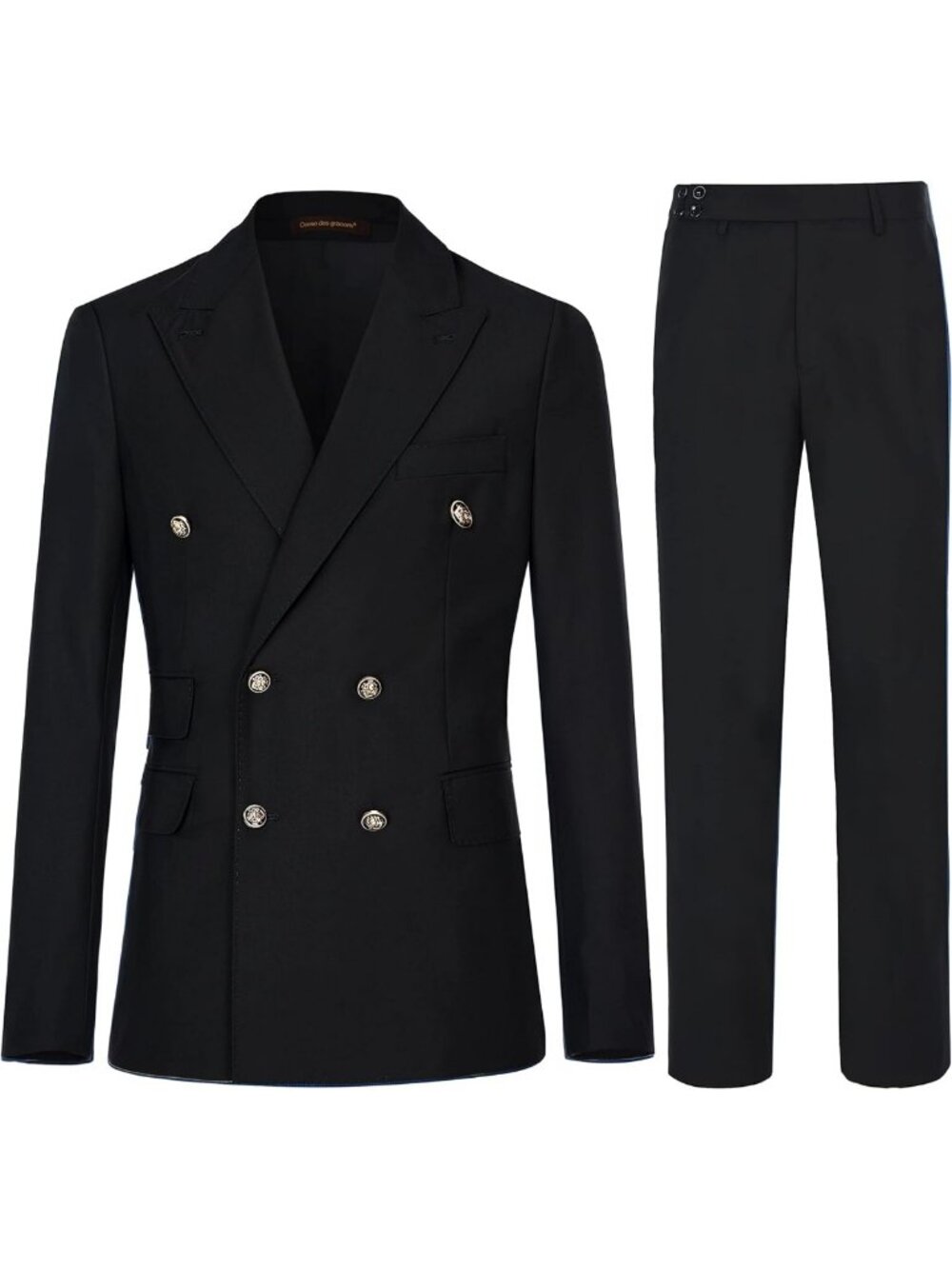 Men's Slim Fit 2 Piece Suit Double Breasted Business Wedding Prom Tuxedo Suits